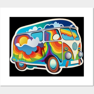 Colorful van Posters and Art